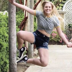 Naughty Blonde Babe With Big Tits Flashing