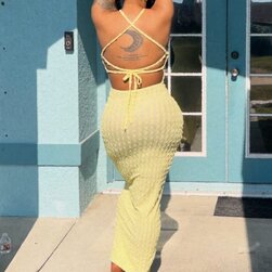 Ebony Temptress Teasing In A Tight Dress