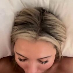 Blonde Slut Sucking Big Black Cock