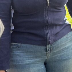 Chubby Shy Chinese Girl Caught Flashing Her Deep Cleavage