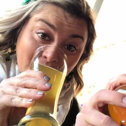 Light-Haired Milf Shaking Her Ass for St. Patty’s Day Madness