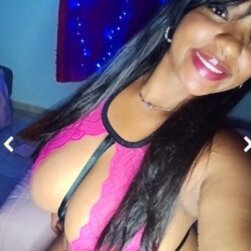 Busty Dark-Skinned Goddess With Heavenly Curves Showing Off Her Goods