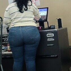 Fat Ass BBW MILF Candid — Thick and Juicy Booty On Display