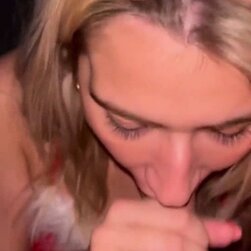 Blonde Babe Sucking Cock Like a Natural Dirty Queen