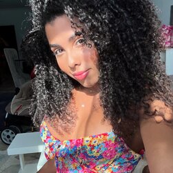 Curly-Haired Trans TS 228 in Hot Fuck