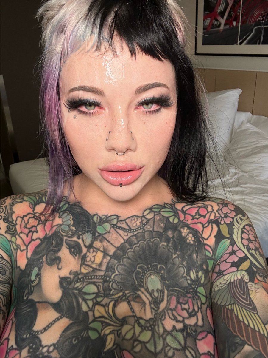 impresionante tatuado punk babe 12