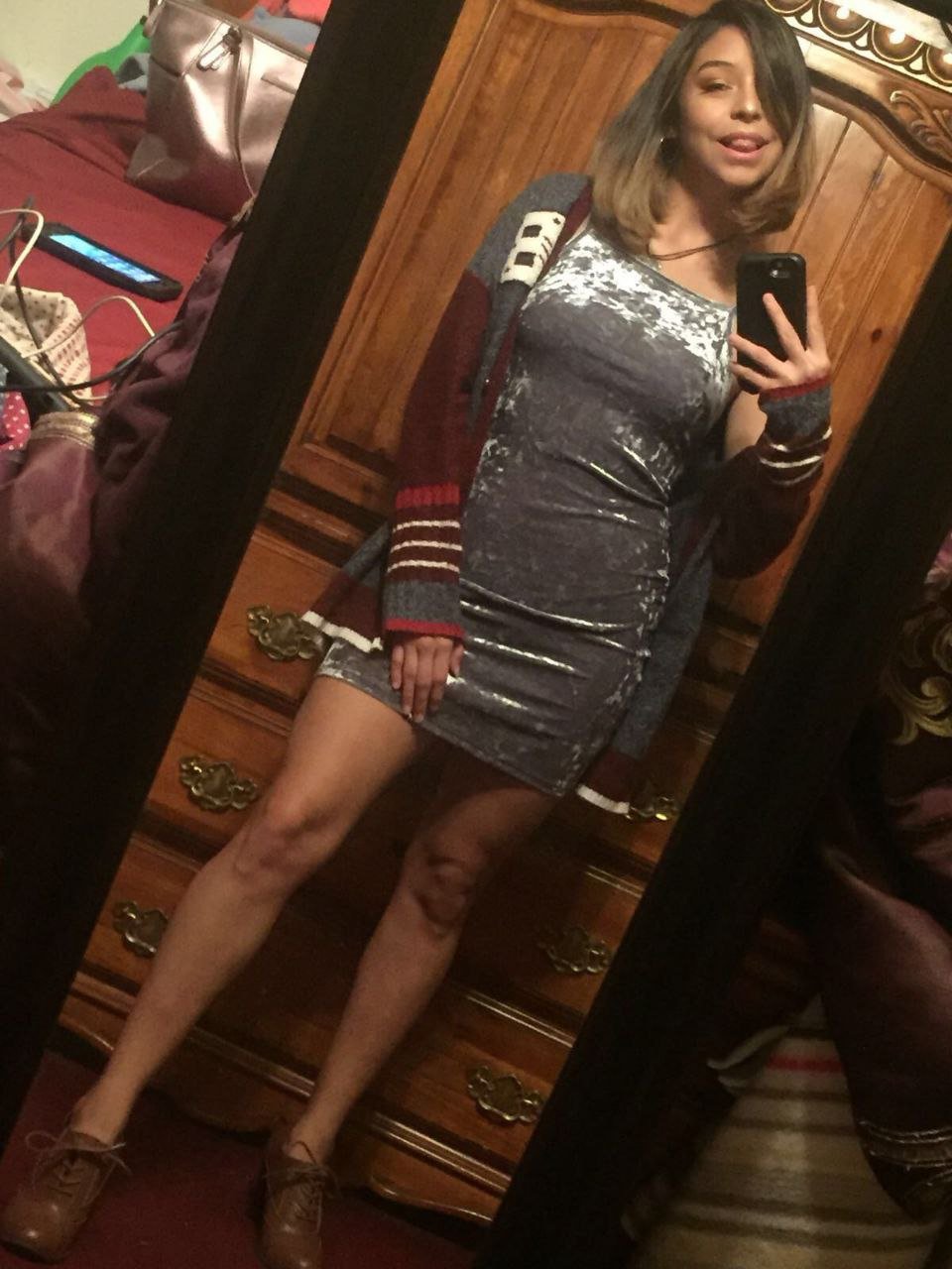 Petite Latina Alison plays with her wet pussy in a hot solo session 2