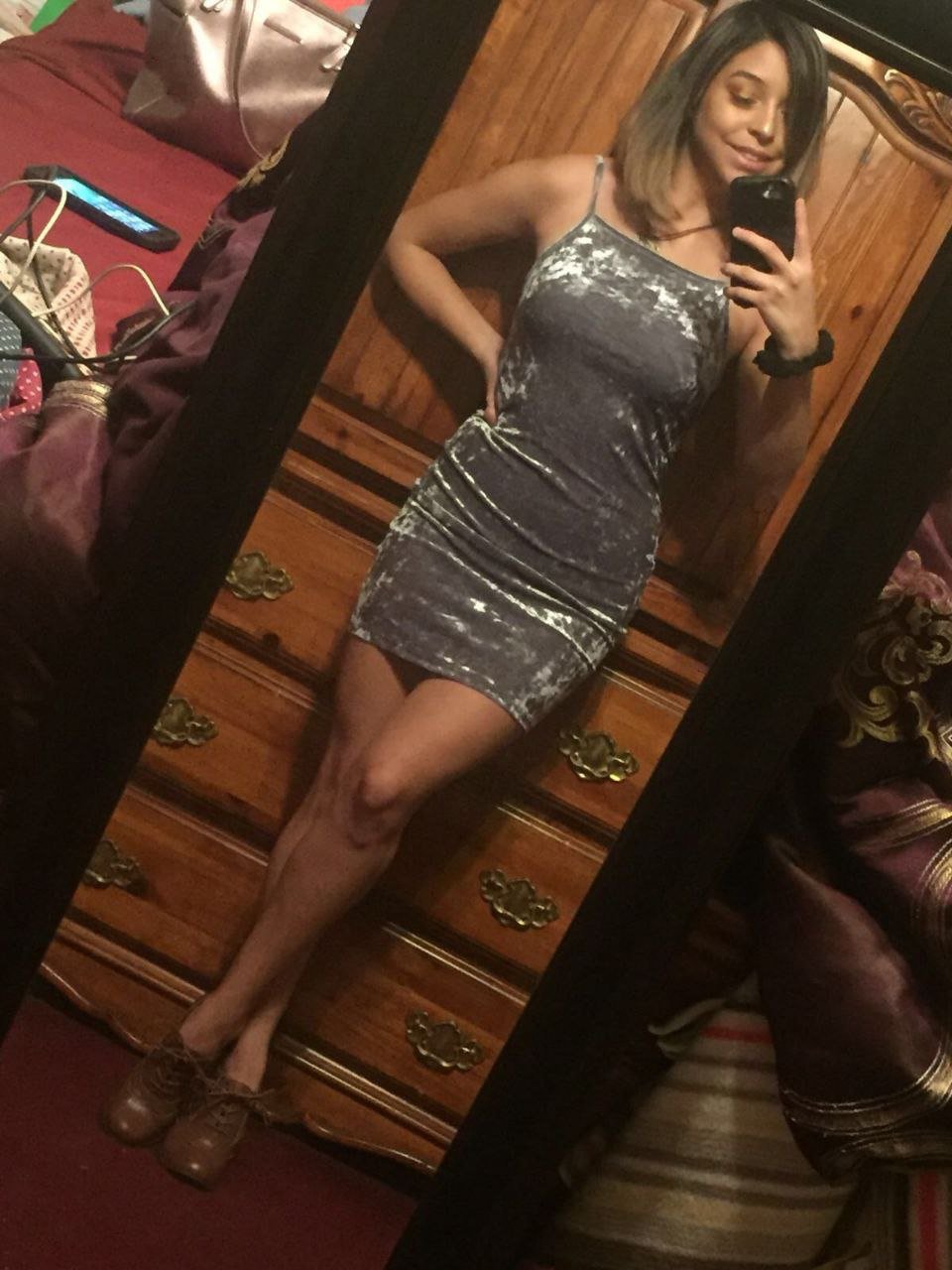 Petite Latina Alison plays with her wet pussy in a hot solo session 6