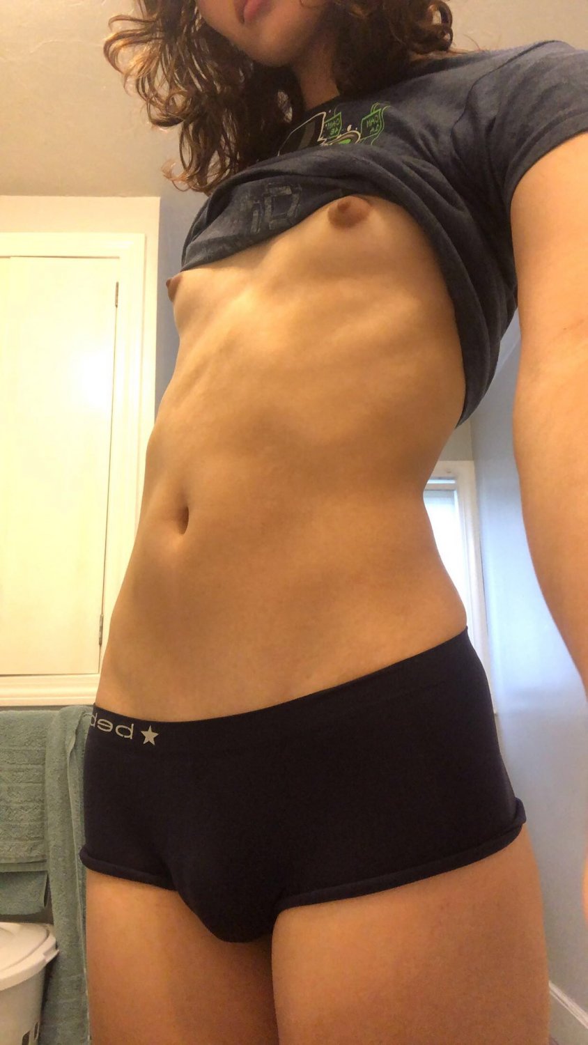Beautiful Petite Hourglass Femboy Begs for Attention 13