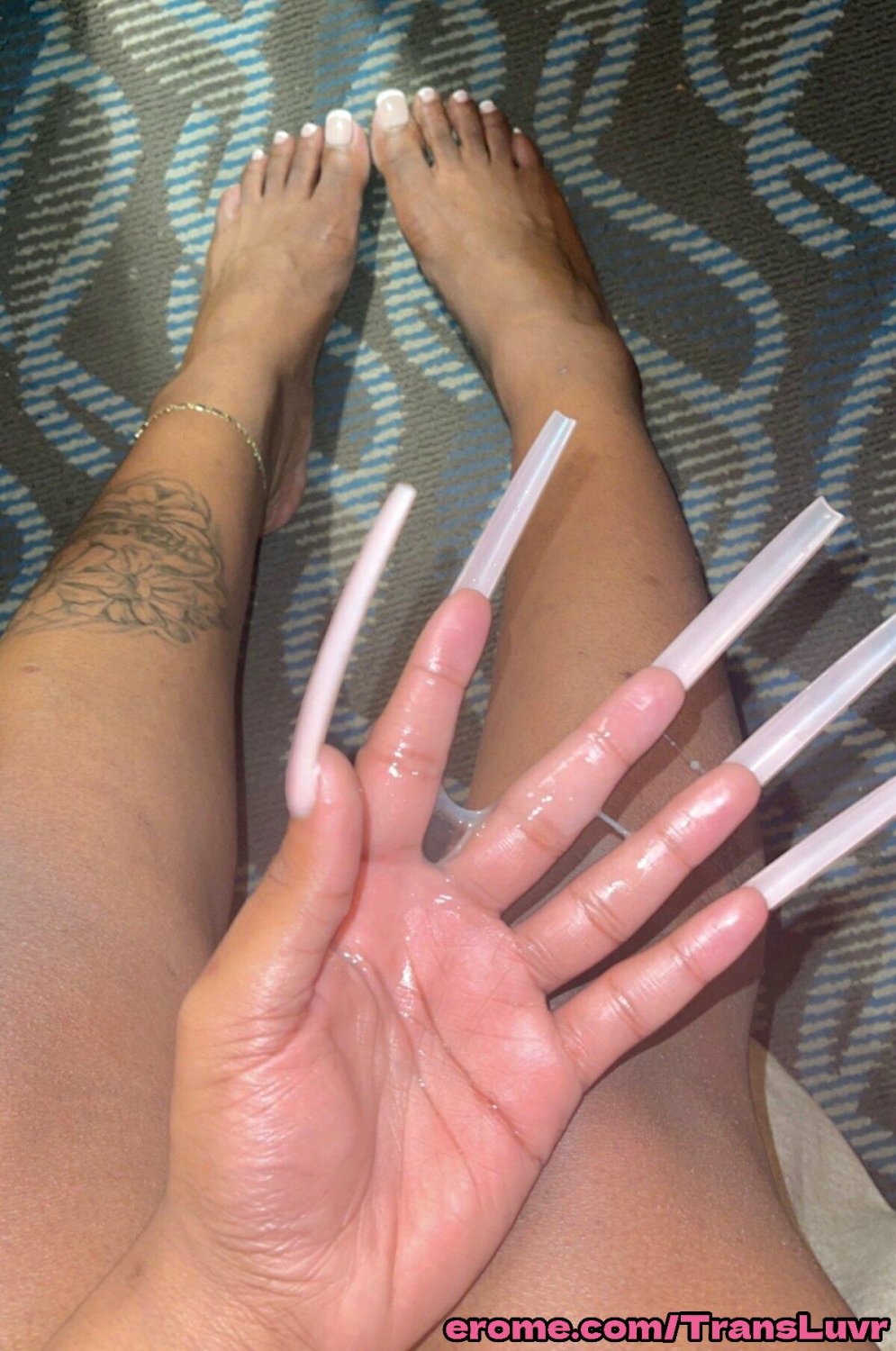 Big Buttlock Black Tranny bierze BBC od tyłu - Femboy, Shemale, Trans, Trap, Feet, Blowjob 30