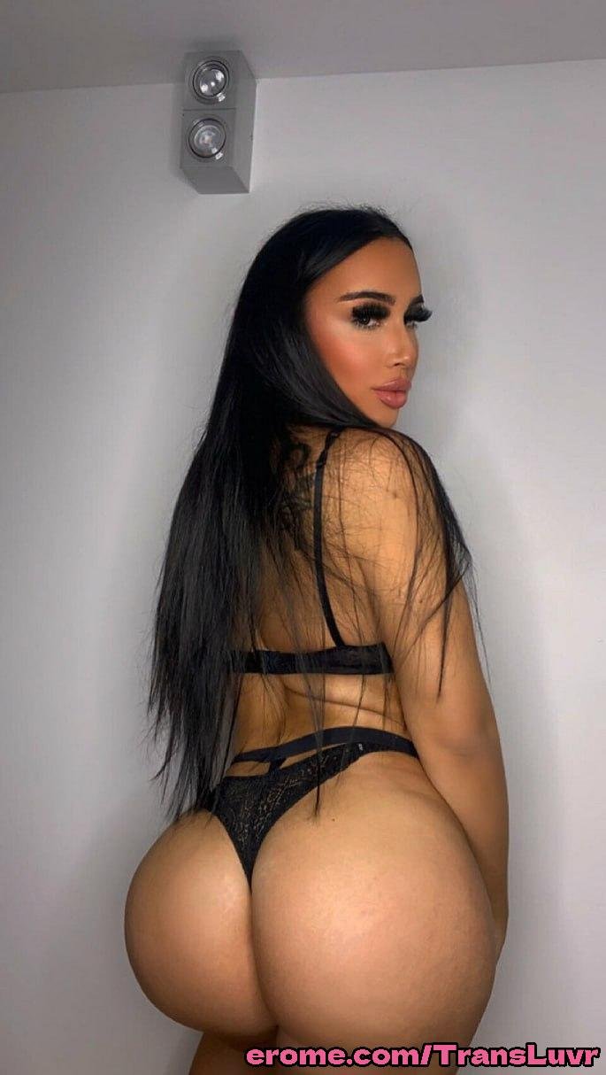 Thick Latina Trans Babe Takes a BBC Deep in Doggy 12