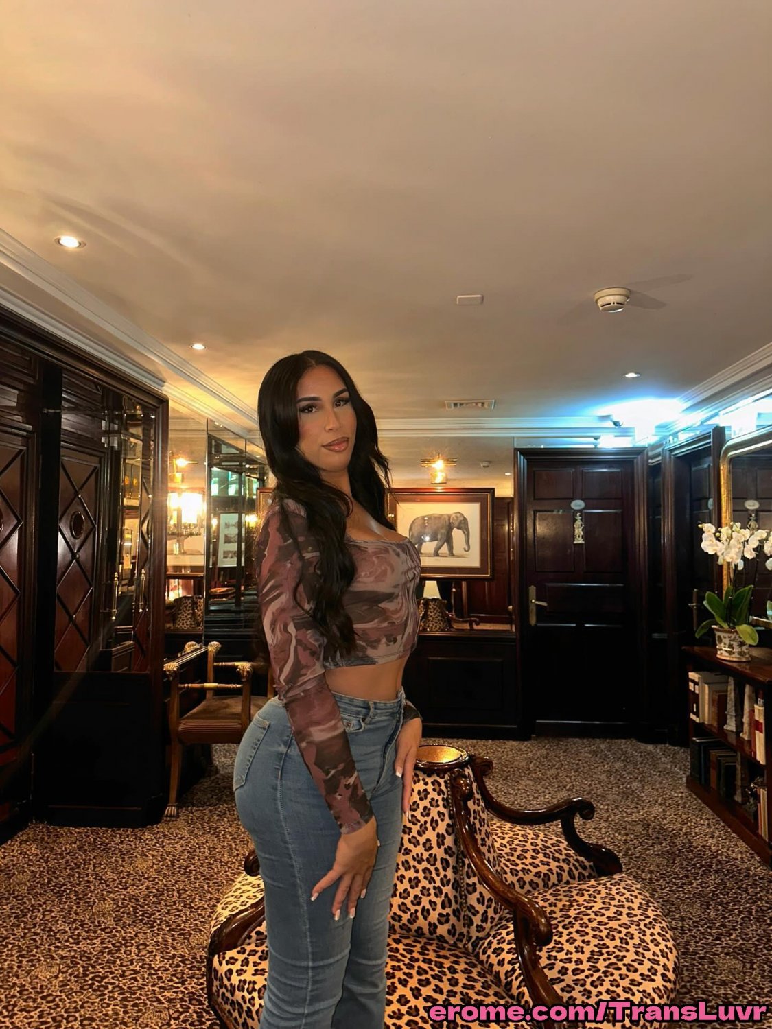 Thick Latina Trans Babe Takes a BBC Deep in Doggy 18