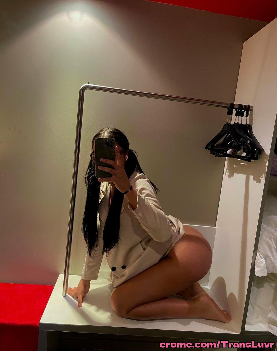 Thick Latina Trans Babe Takes a BBC Deep in Doggy 33
