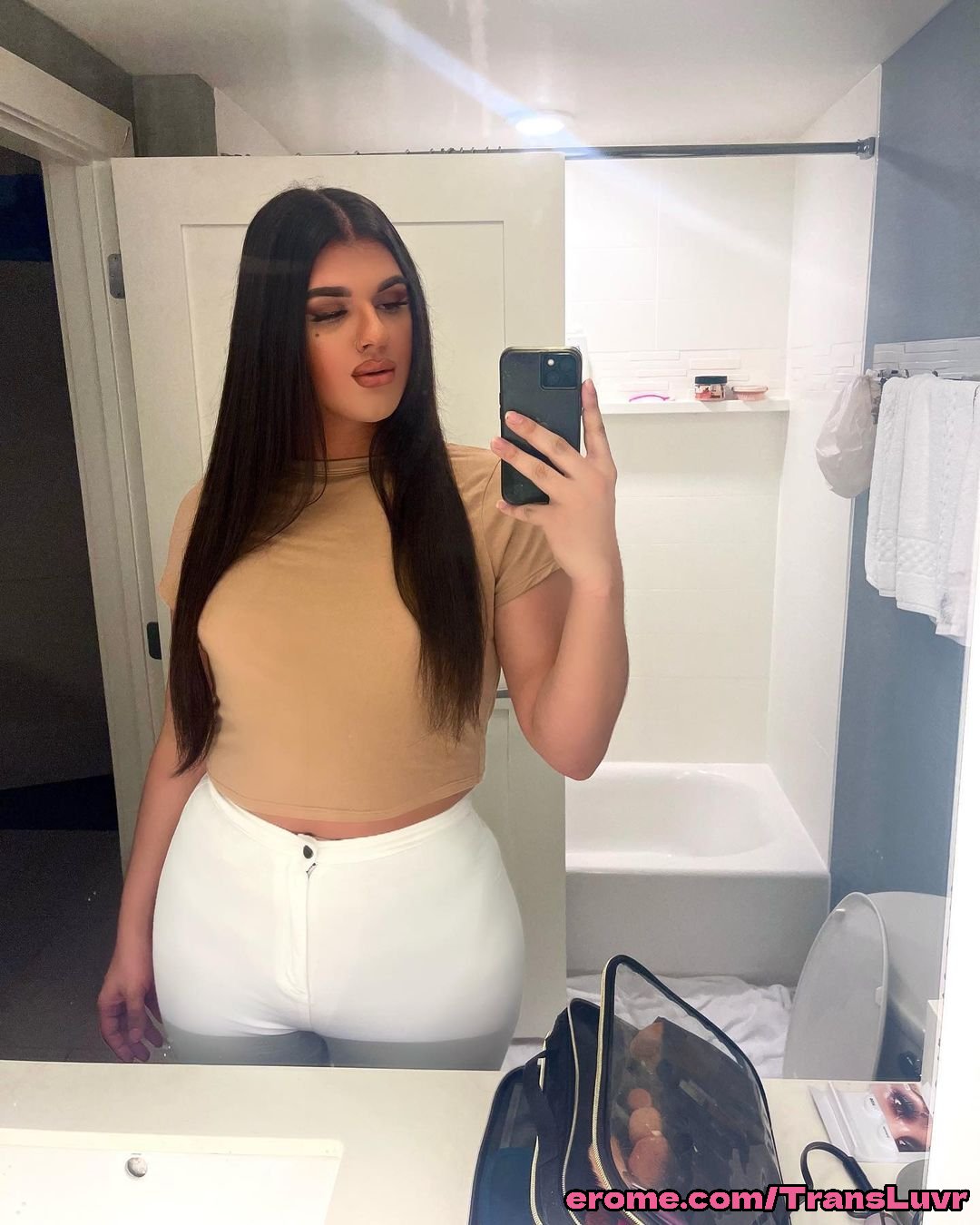 Big Buttlock Arab Trans liebt es, BBC Backshots zu nehmen [Femboy, Transe, Shemale, Trap] 7