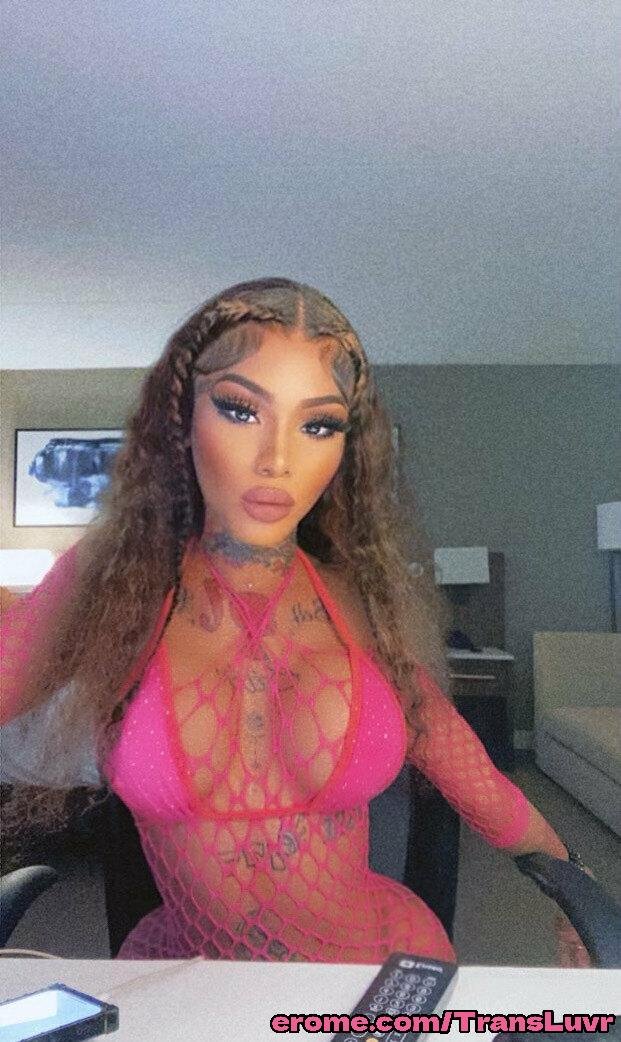 Grande Ás Ébano Tatted Trans [Femboy, Ts, Tgirl, Shemale, Tranny, Trap] 9