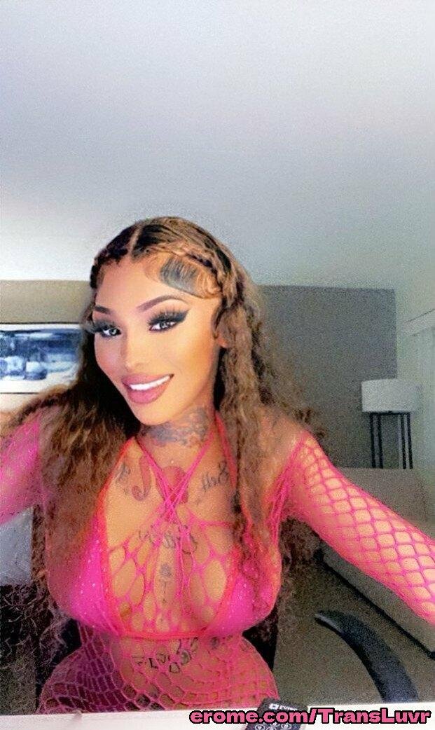 Grande Ás Ébano Tatted Trans [Femboy, Ts, Tgirl, Shemale, Tranny, Trap] 27