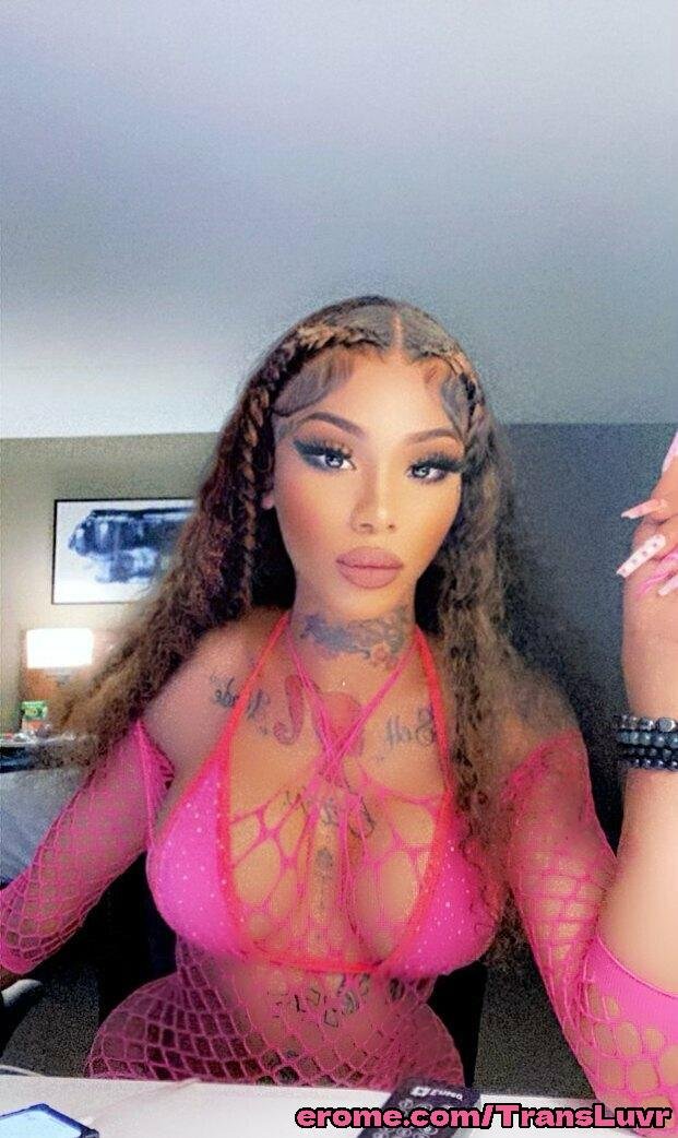 Grande Ás Ébano Tatted Trans [Femboy, Ts, Tgirl, Shemale, Tranny, Trap] 28