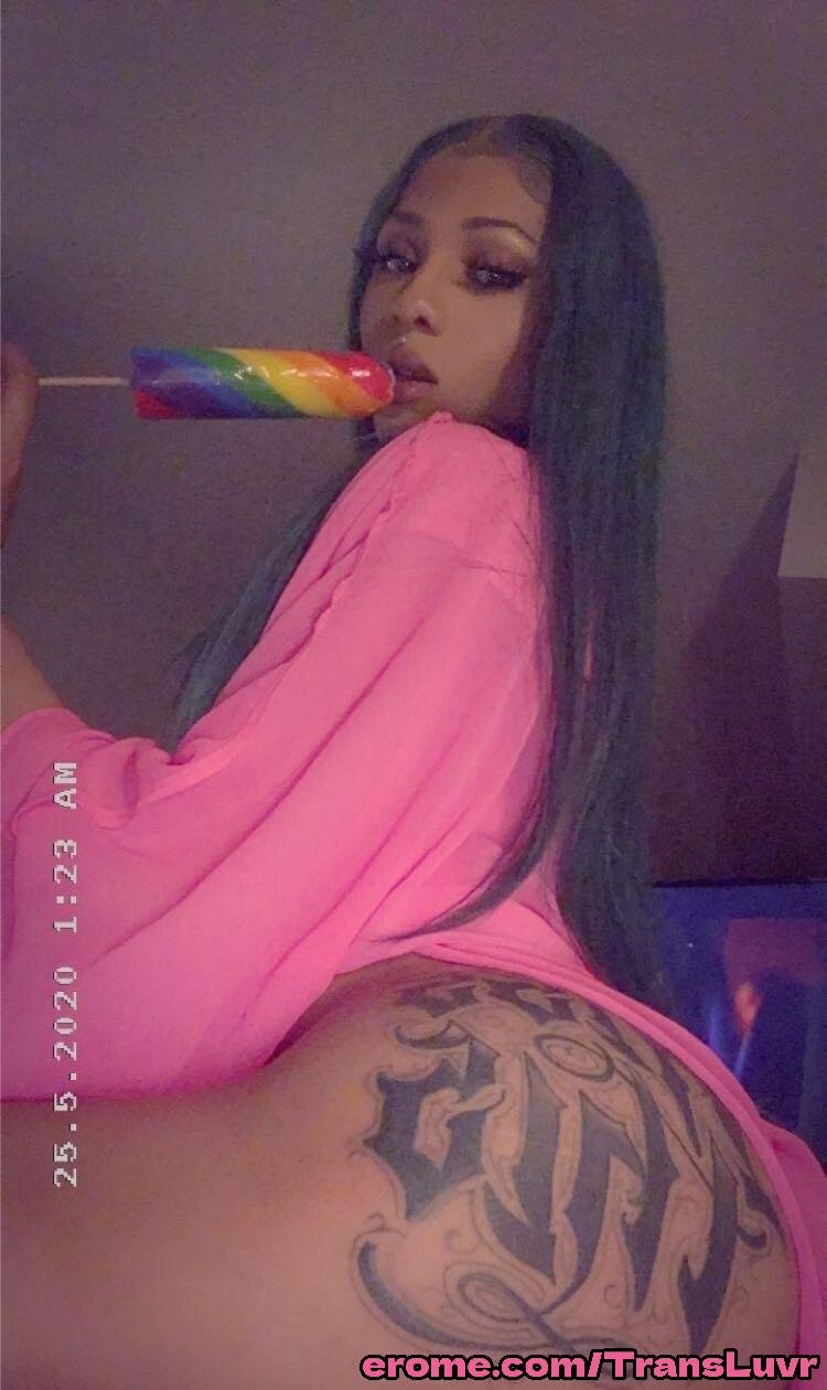 Grande Ás Ébano Tatted Trans [Femboy, Ts, Tgirl, Shemale, Tranny, Trap] 35