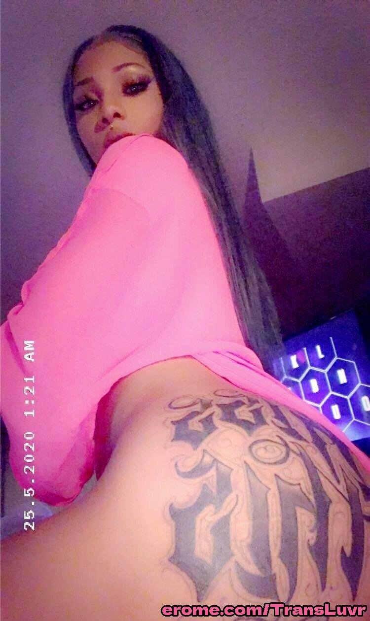 Grande Ás Ébano Tatted Trans [Femboy, Ts, Tgirl, Shemale, Tranny, Trap] 41