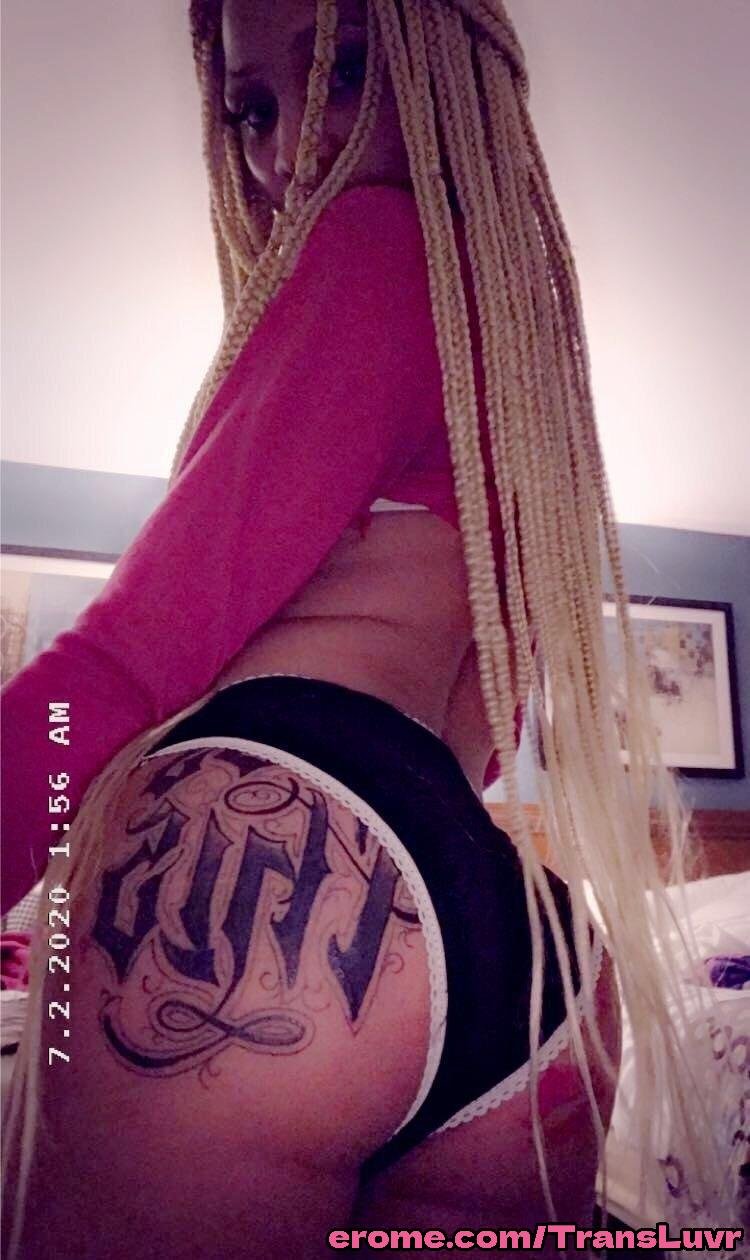 Grande Ás Ébano Tatted Trans [Femboy, Ts, Tgirl, Shemale, Tranny, Trap] 43