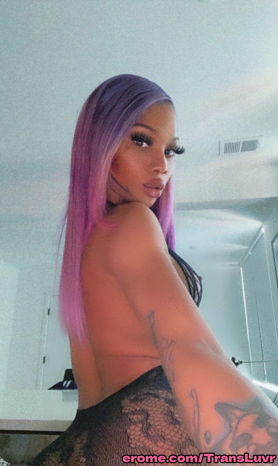 Grande Ás Ébano Tatted Trans [Femboy, Ts, Tgirl, Shemale, Tranny, Trap] 56