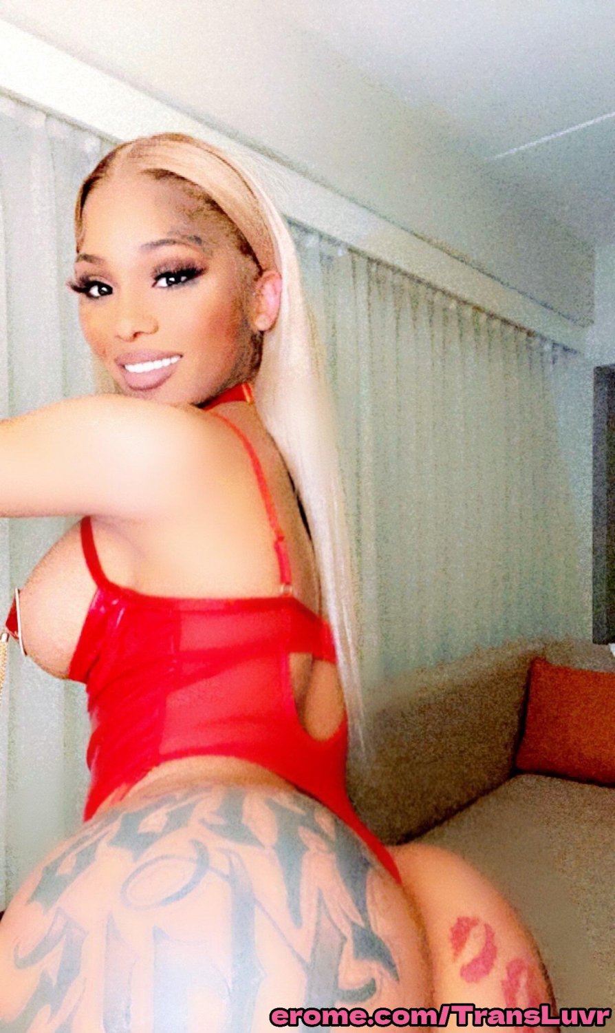 Grande Ás Ébano Tatted Trans [Femboy, Ts, Tgirl, Shemale, Tranny, Trap] 59