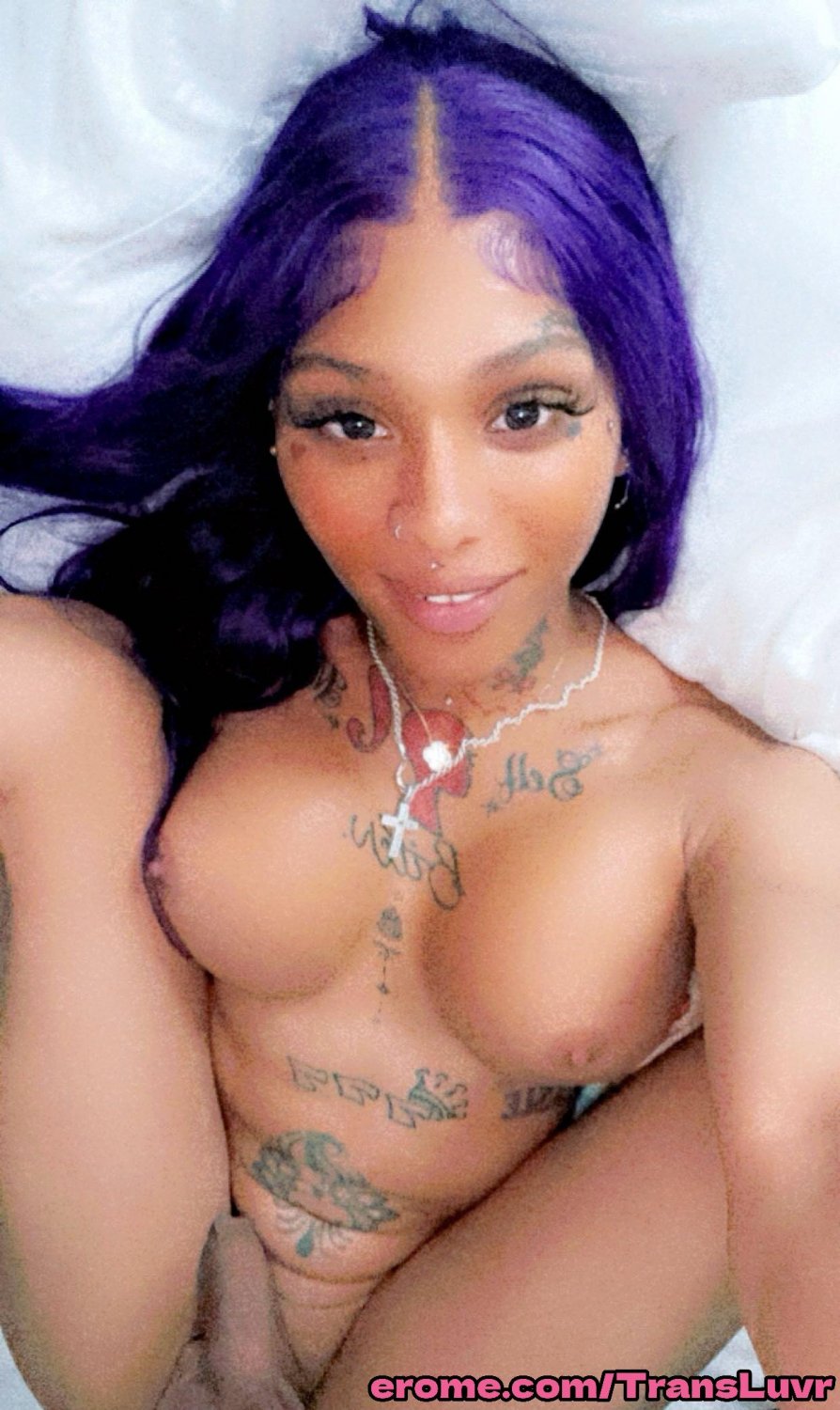 Grande Ás Ébano Tatted Trans [Femboy, Ts, Tgirl, Shemale, Tranny, Trap] 76