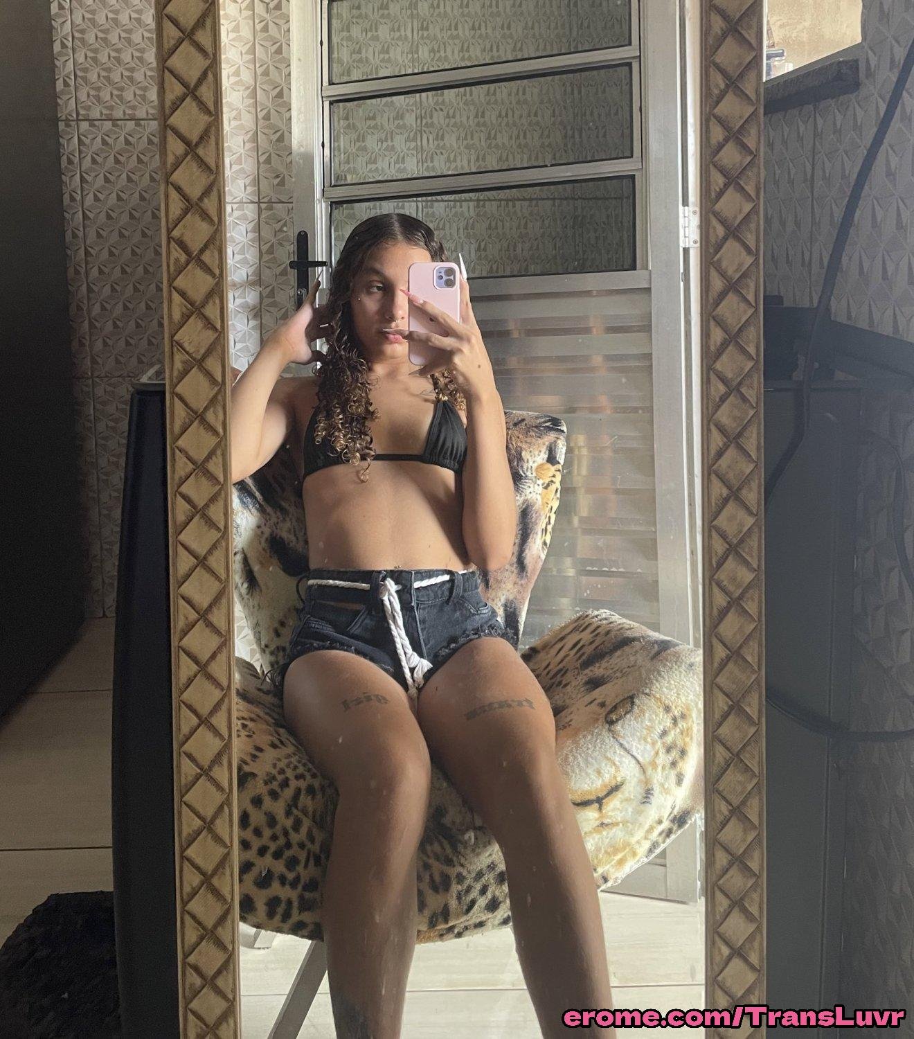 Perky Tits Trans Latina Teen Loves Her Purple Fake Penis - Femboy, Shemale, Tranny, Trap, Blowjob, Doggy 19