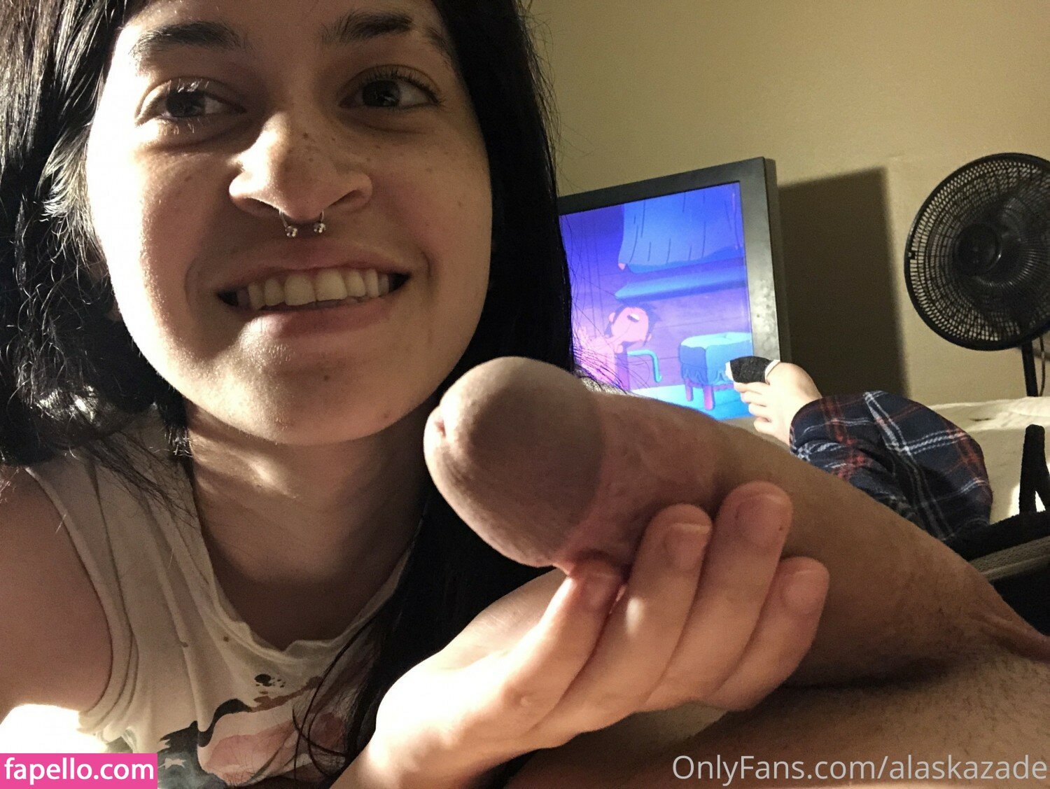 POVフェラ・バイ・ブルネット・ビューティー・アラスカ・ゼイド 14