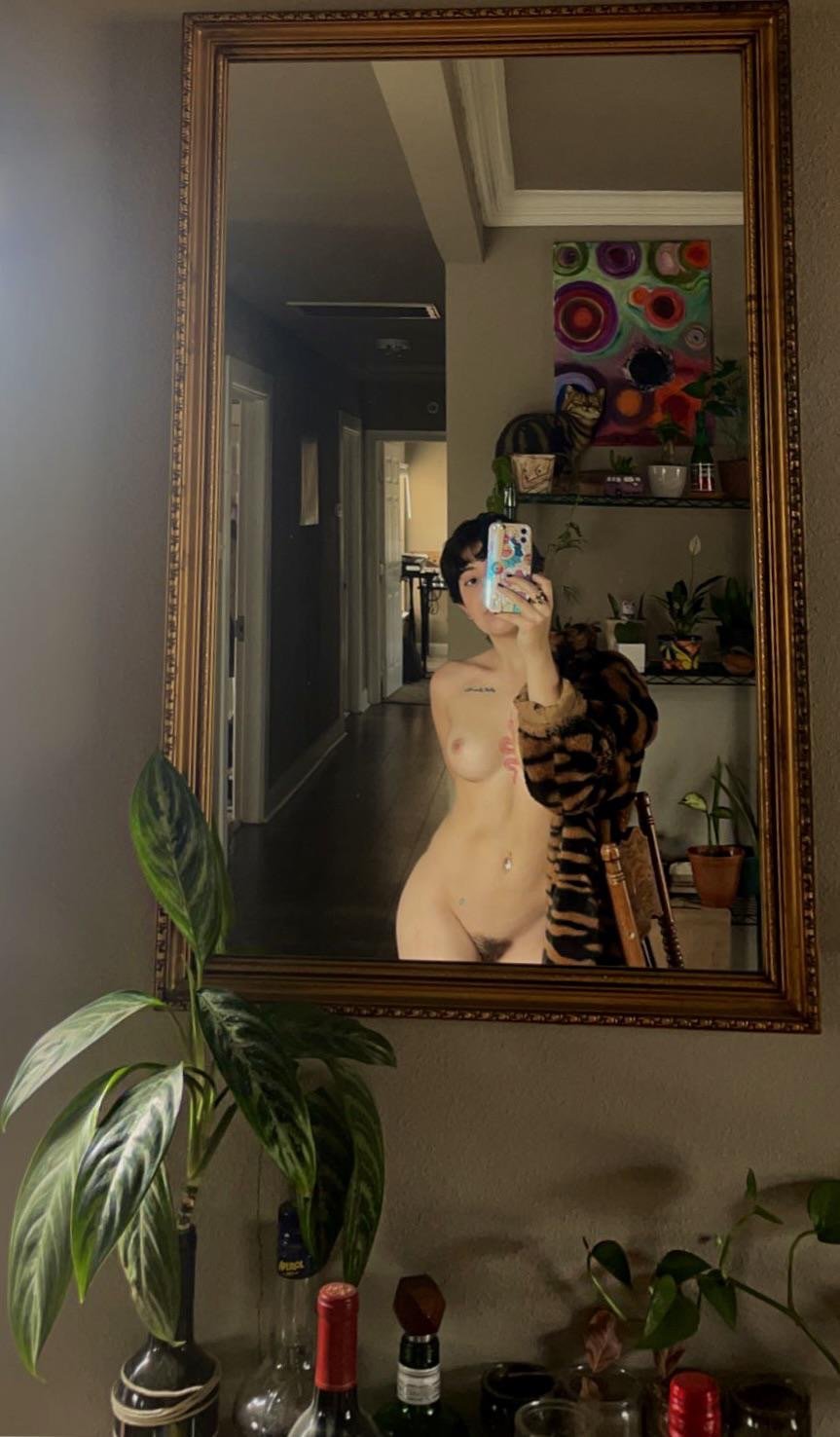 Short-Haired Brunette Dyke Teasing in Amateur Fun 5