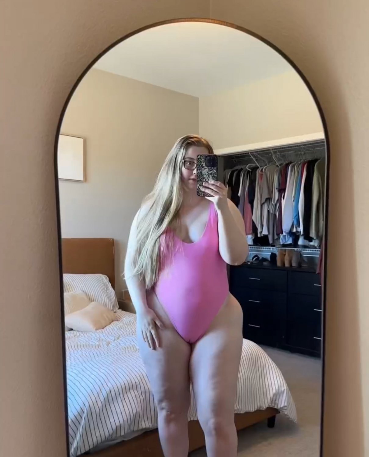 BBW Cutie With Glasses Teasing in Selfie Mode 24