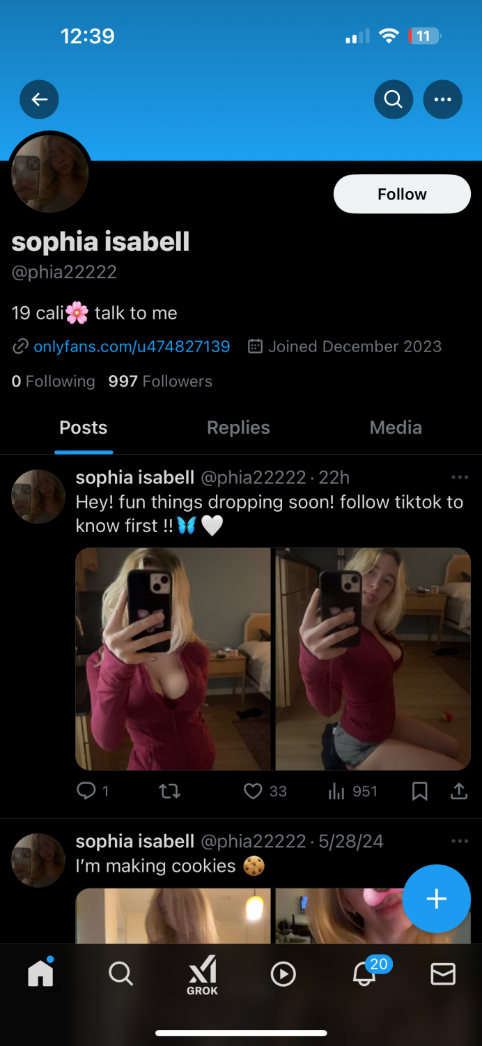 Big Tits TikTok Hoe sophssecretacc22 Launches New OnlyFans! 7