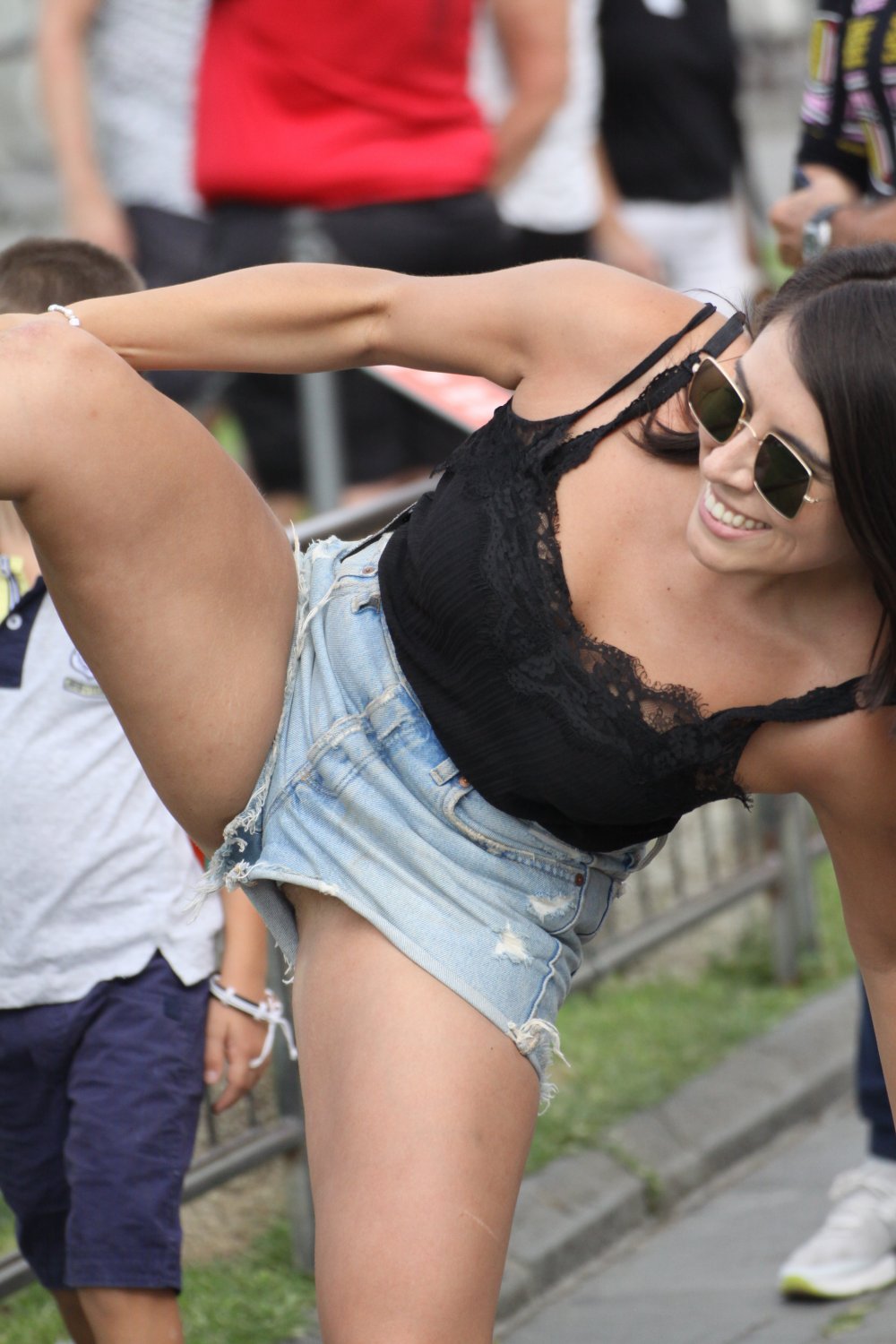 Shorts Slipping Fun in Famous Public Places 6