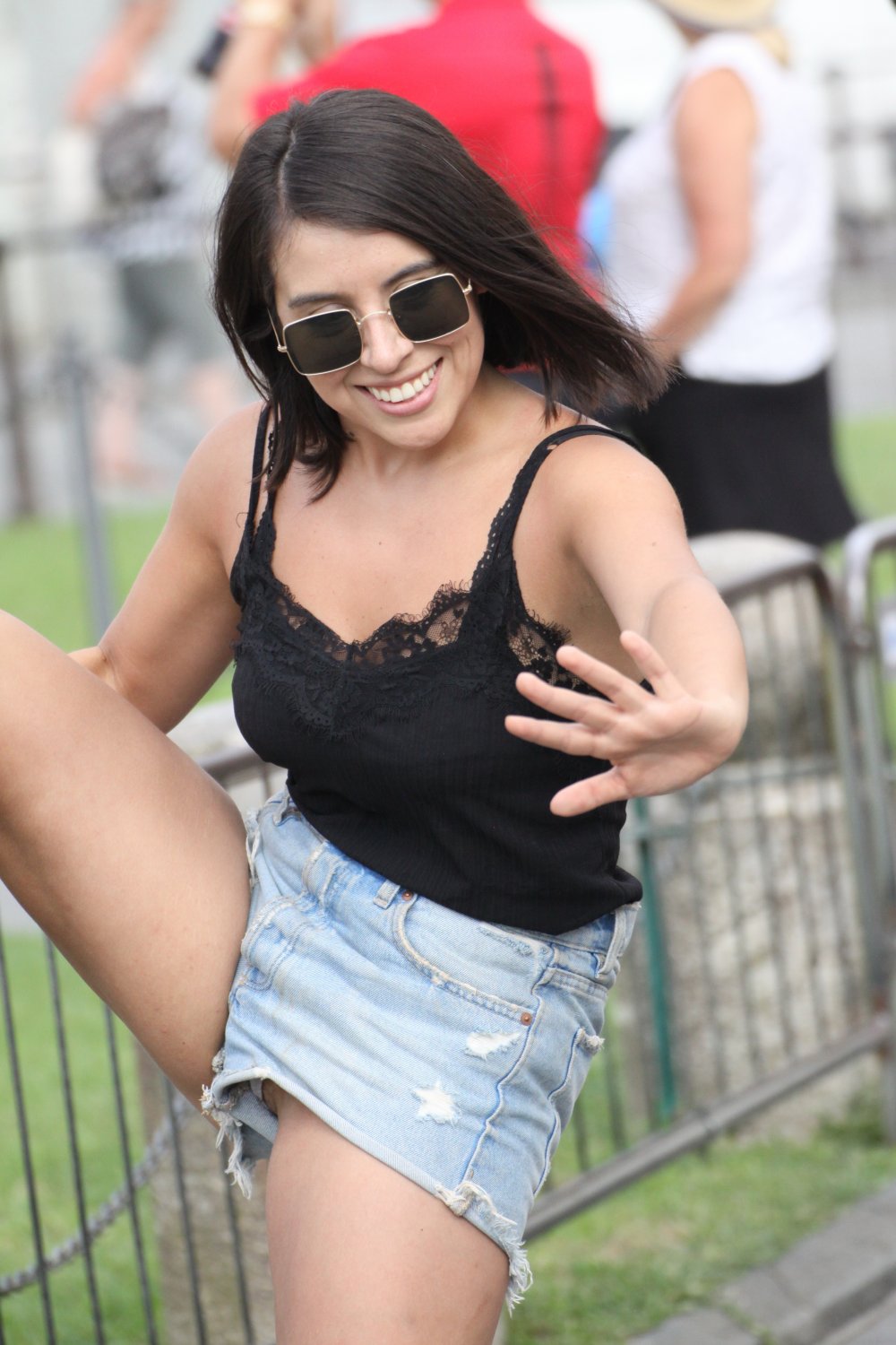 Shorts Slipping Fun in Famous Public Places 7