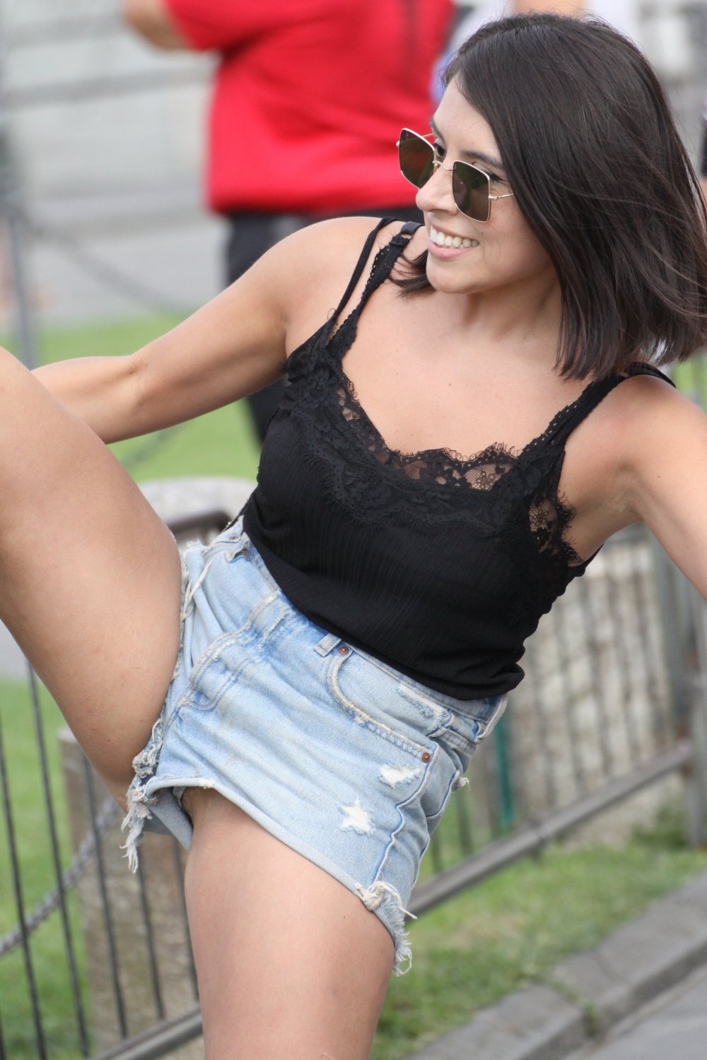 Shorts Slipping Fun in Famous Public Places 10