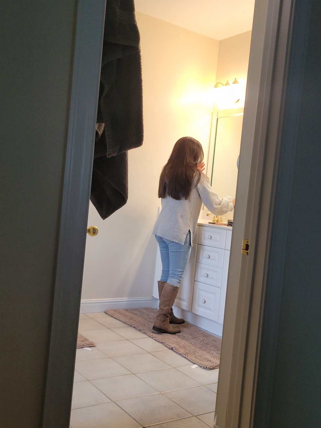 Ce matin, elle ne savait pas que je prenais des photos et des vidéos. J'adore son as. Femme du Colorado 17