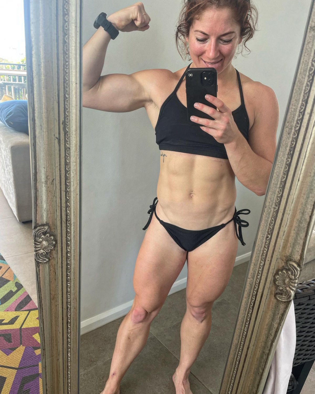 Crossfit Queen Emma Showing Off Pregnant Muscles In Bikini 47