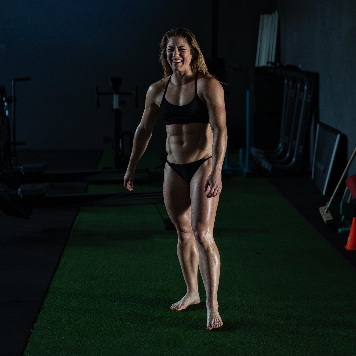 Crossfit Queen Emma Showing Off Pregnant Muscles In Bikini 65