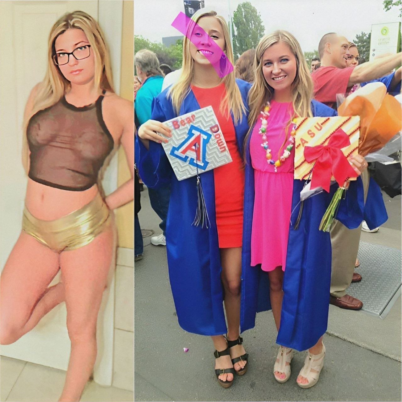 HONEY 18yo Blondes Playgirl LIEBT es, Fremde in der Stadt zu blinken 73