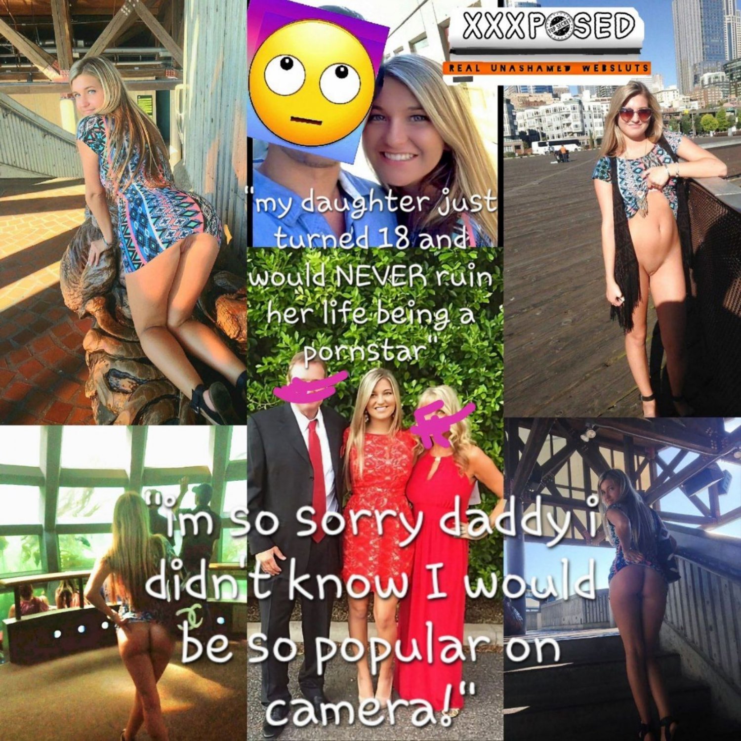 HONEY 18yo Blondes Playgirl LIEBT es, Fremde in der Stadt zu blinken 75