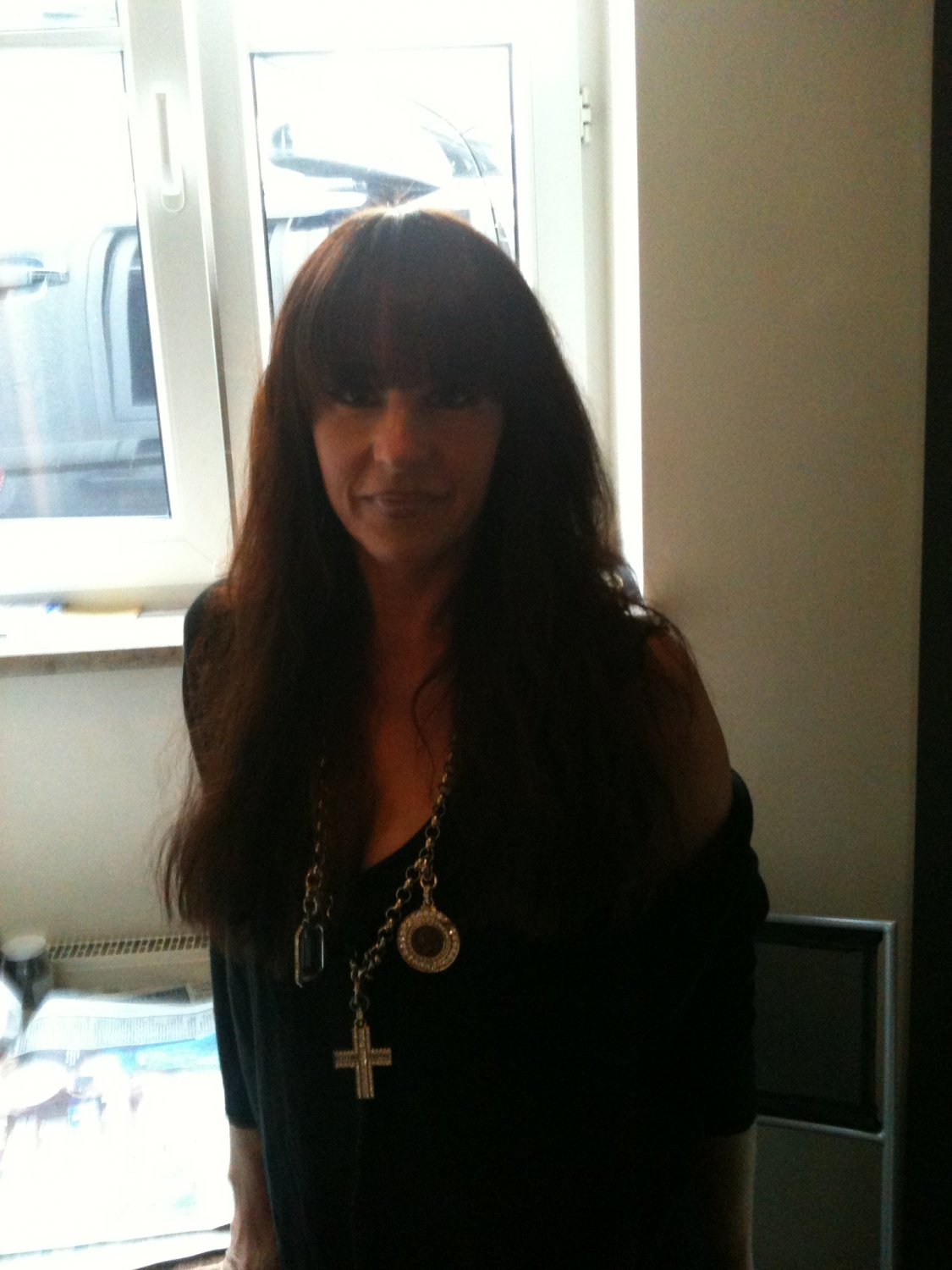 Yummy Mature Dark-haired poses 9