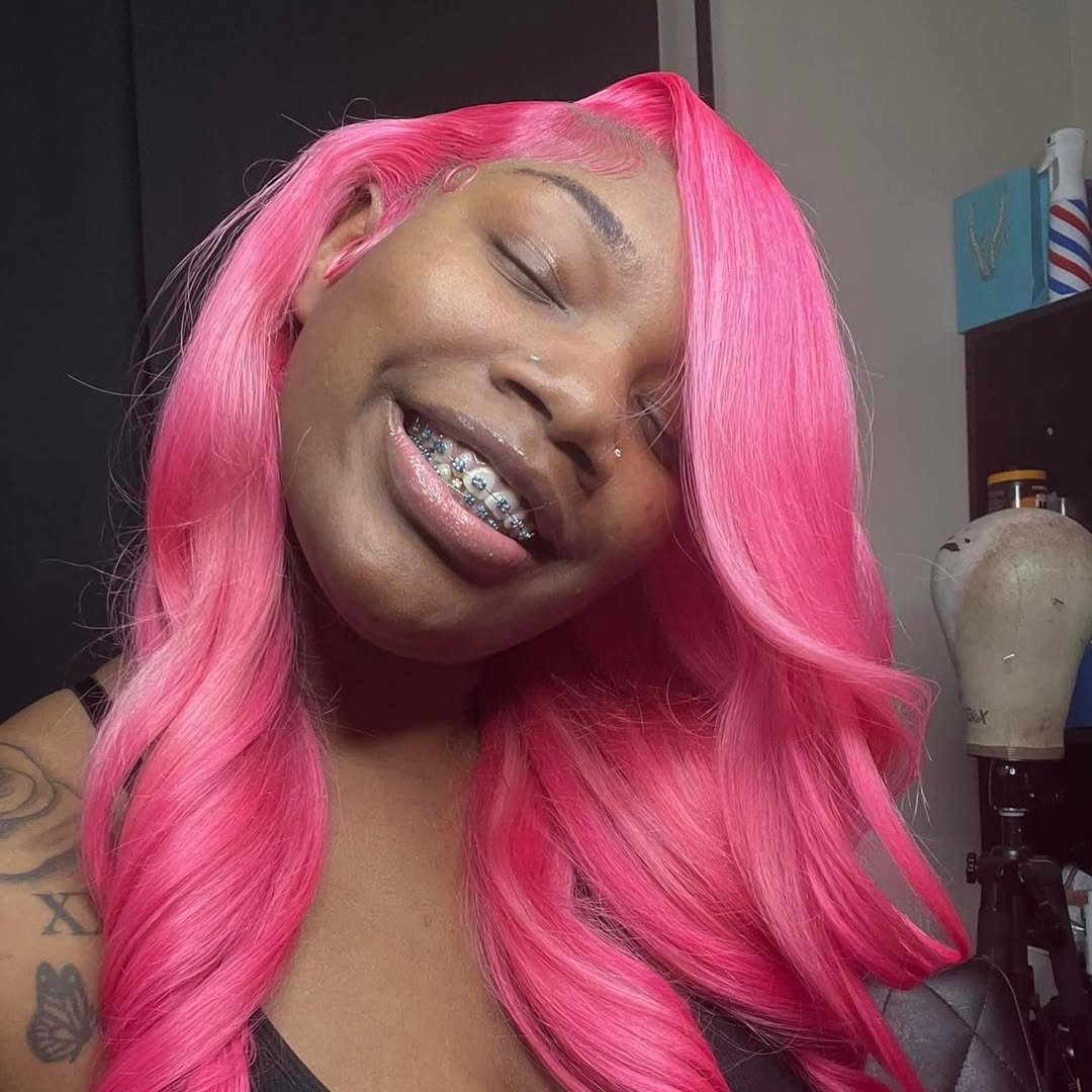 Thots de cheveux roses 11