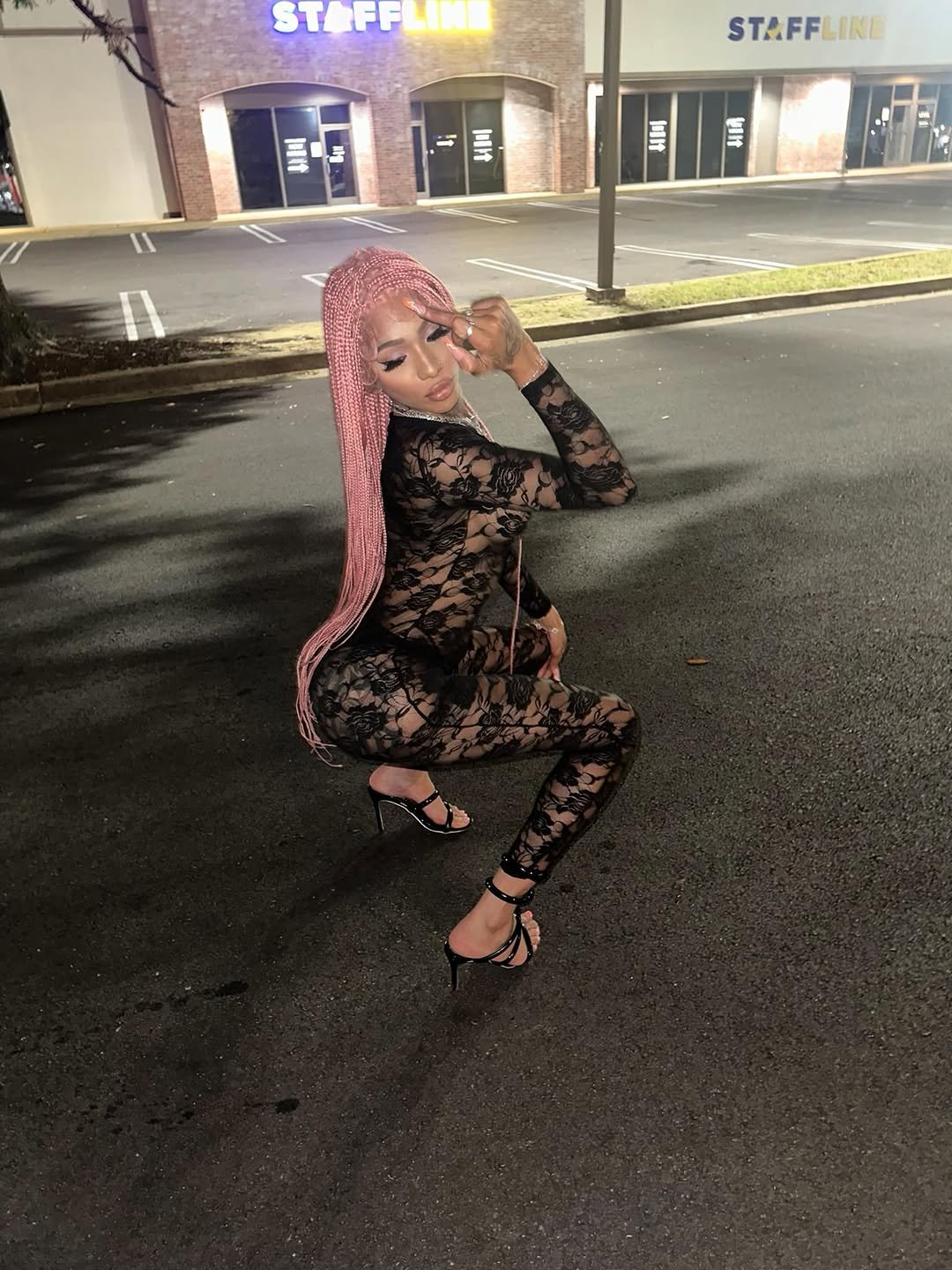 Thots de cheveux roses 58