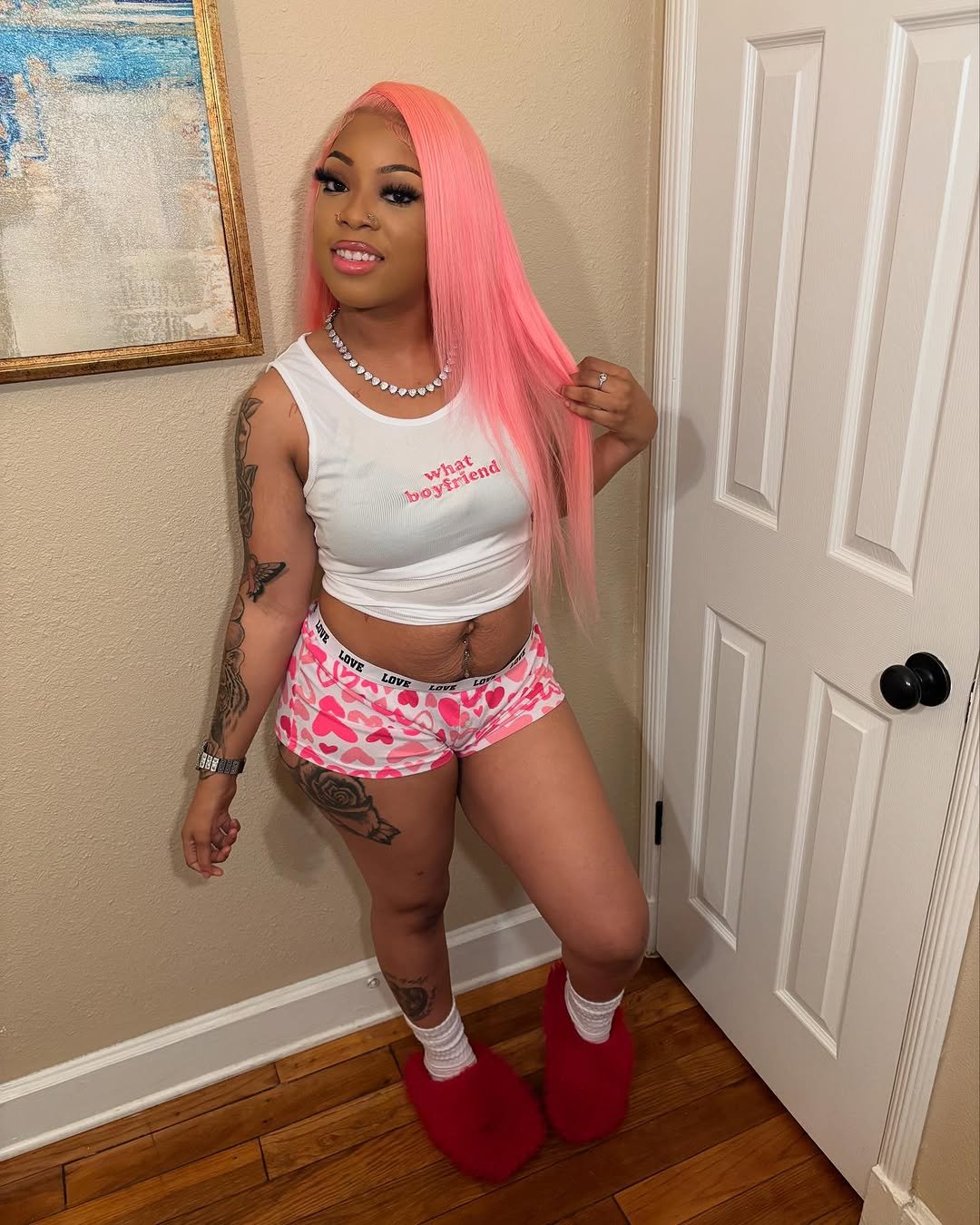 Thots de cheveux roses 93