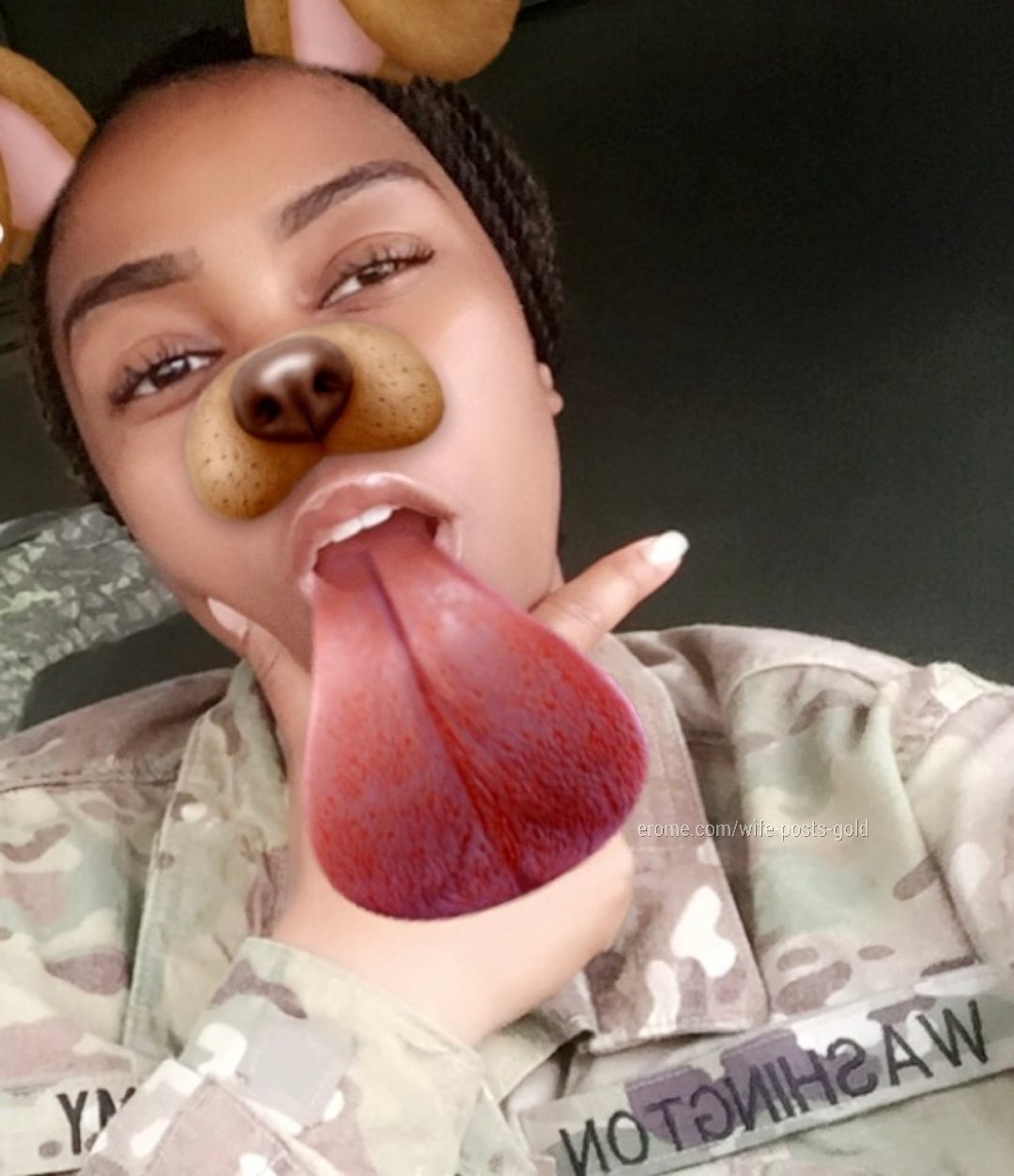 Thick Ebony Military Wife Gets Double Team Action 11