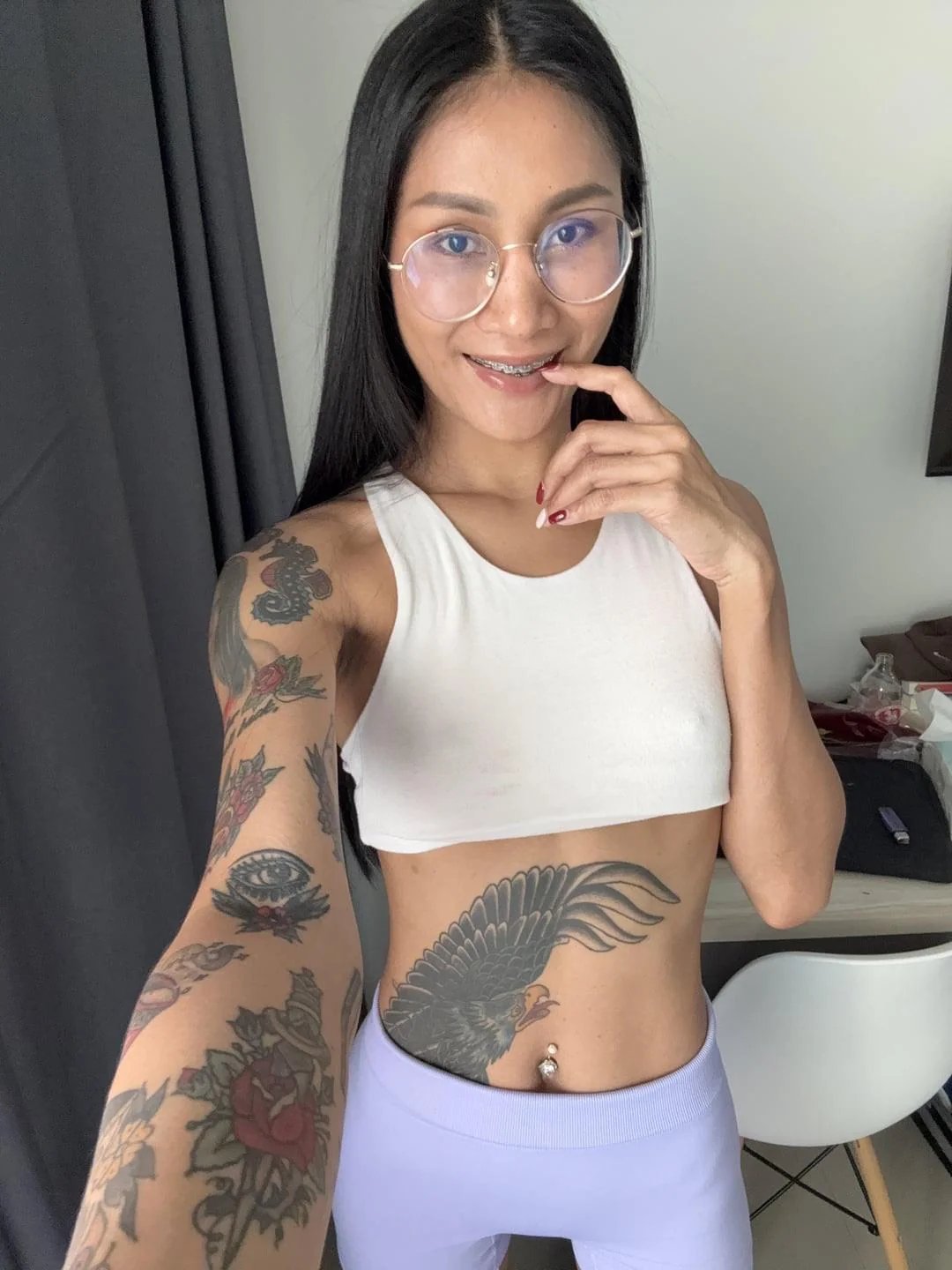 Tattooed Asian Beauty Lilalotus Melting Hearts 5