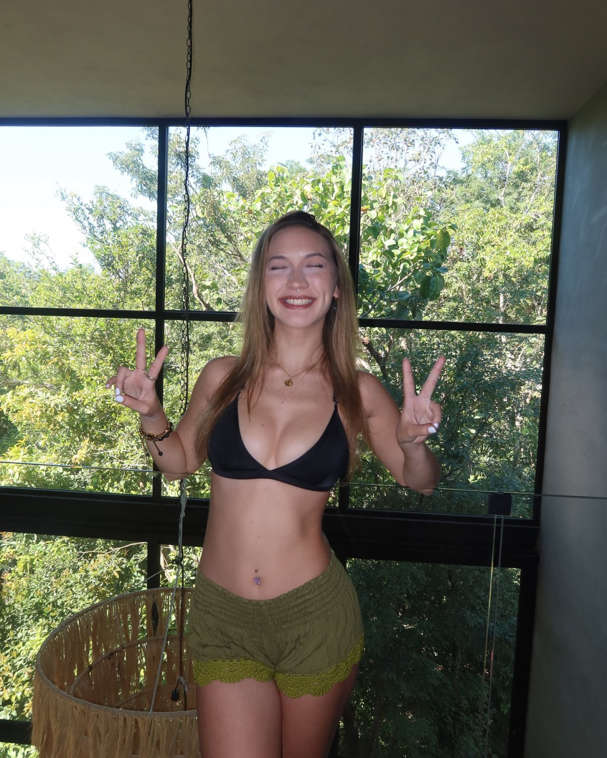 Blonde Bombshell Peaking In Bikini Right Now 9