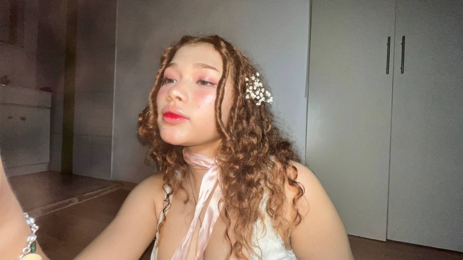 Curly-Haired Redhead Riding Cock Like She Owns It 8