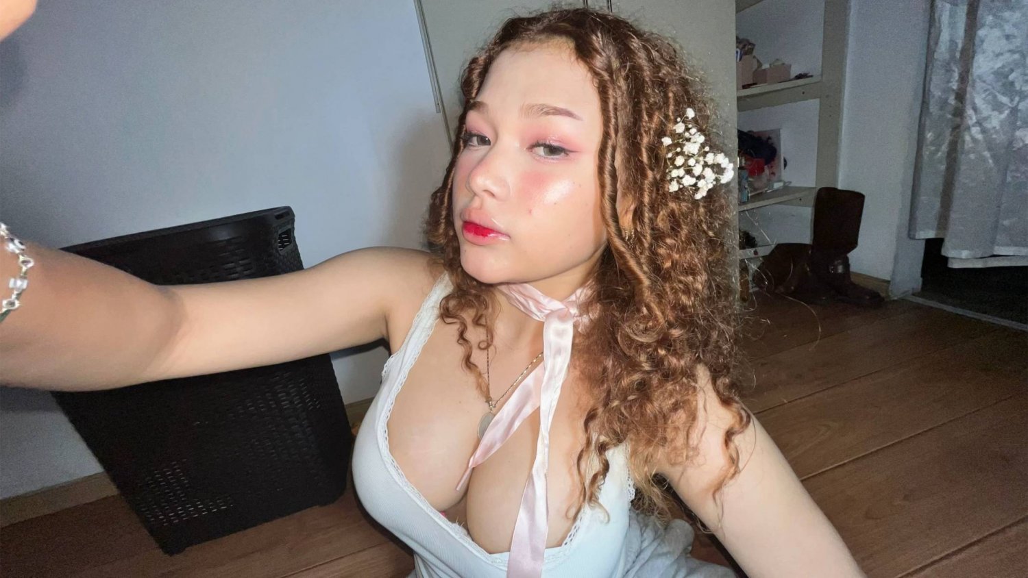 Curly-Haired Redhead Riding Cock Like She Owns It 10