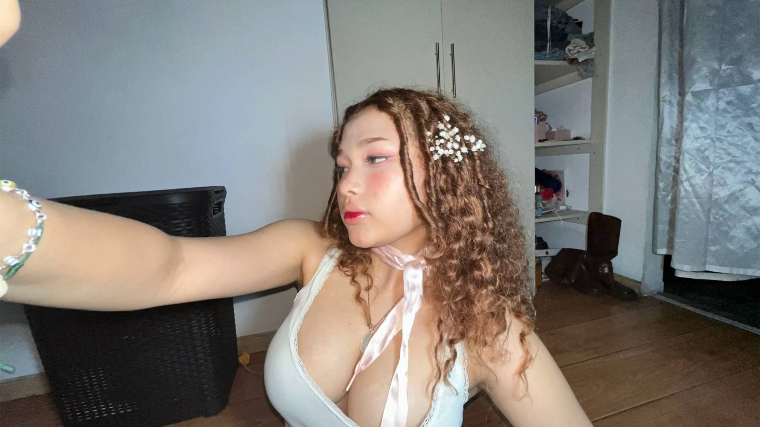 Curly-Haired Redhead Riding Cock Like She Owns It 11